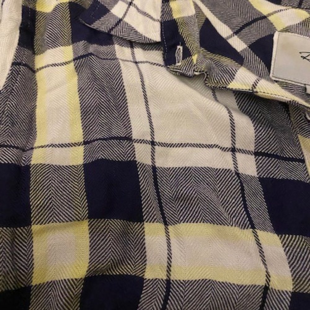 Rails Hunter Plaid Button Down In Navy/ Yellow - image 4